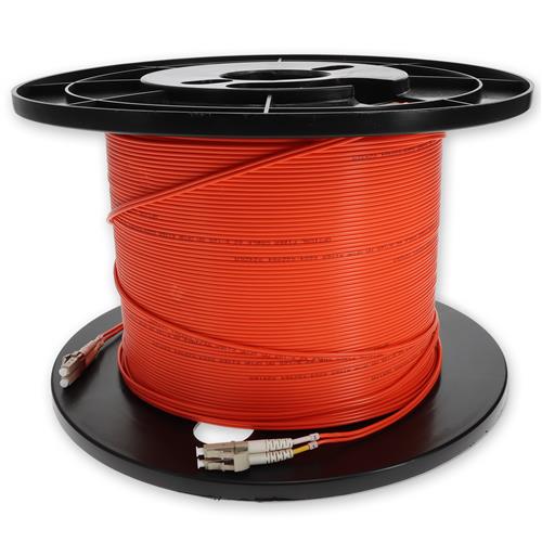 Picture of 200m LC to LC Orange OM1 Duplex OFNR (Riser-Rated) MMF Fiber Patch Cable