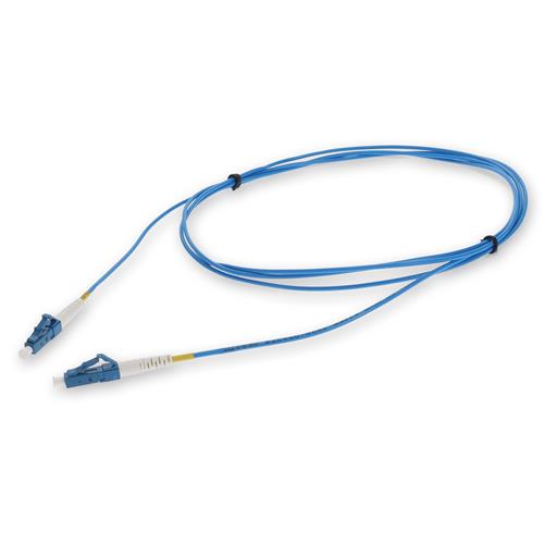 Picture of 25ft LC to LC Blue OS2 Simplex OFNR (Riser-Rated) SMF Fiber Patch Cable