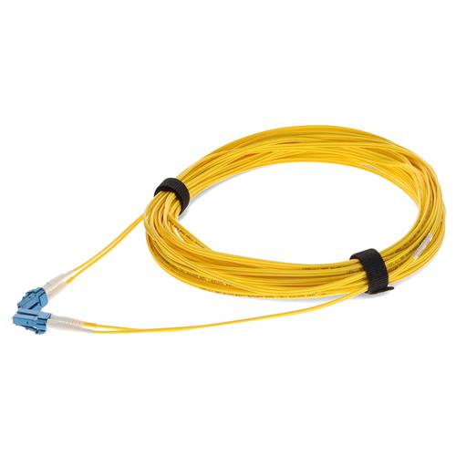Picture of 30m LC to LC Yellow OS2 Duplex OFNR (Riser-Rated) SMF Fiber Patch Cable