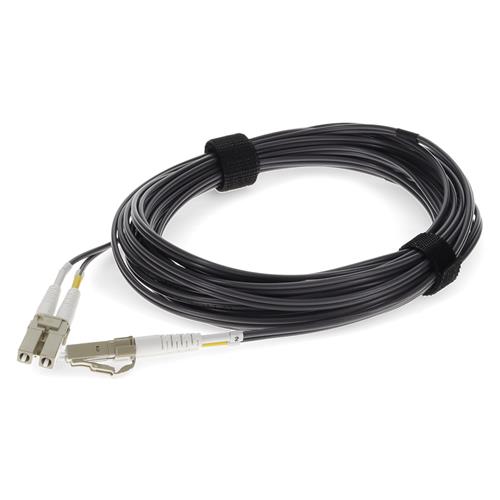 Picture of 3m LC to LC Gray OM4 Duplex OFNR (Riser-Rated) Fiber Patch Cable