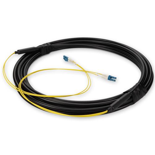 Picture of 3m LC to LC Black OS2 Duplex OFNR (Riser-Rated) SMF Fiber Outdoor Patch Cable
