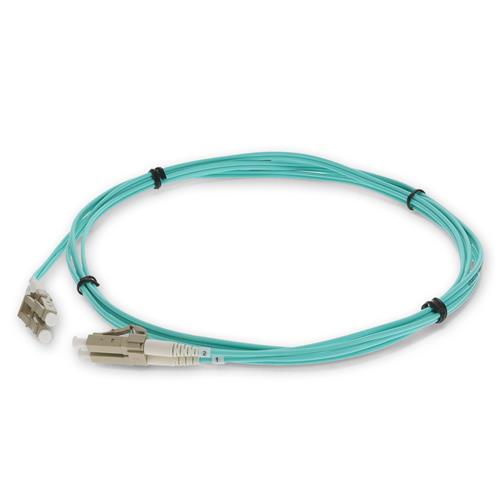 Picture of 3m LC to LC Aqua OM3 Duplex OFNR (Riser-Rated) Fiber Patch Cable
