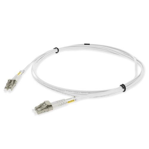 Picture of 4m LC to LC White OM4 Duplex OFNR (Riser-Rated) Fiber Patch Cable