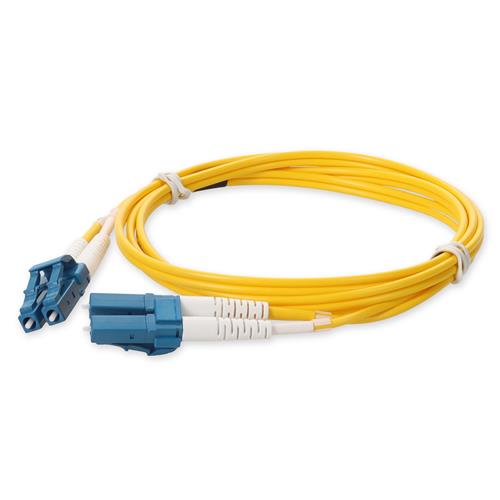 Picture of 4m LC to LC Yellow OS2 Duplex OFNP (Plenum-Rated) SMF Fiber Patch Cable