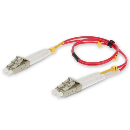 Picture of 5m LC to LC Red OM3 Duplex OFNP (Plenum-Rated) Fiber Patch Cable