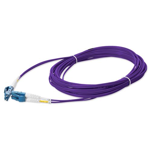 Picture of 5m LC to LC Purple OS2 Duplex OFNR (Riser-Rated) SMF Fiber Patch Cable