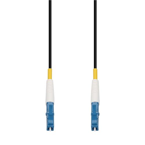 Picture of 5m LC to LC Black OS2 Simplex OFNR (Riser-Rated) SMF Fiber Outdoor Patch Cable