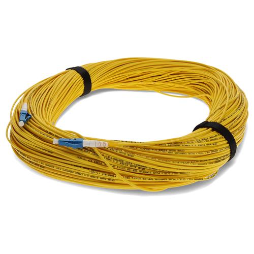 Picture of 65m LC to LC Yellow OS2 Simplex OFNR (Riser-Rated) SMF Fiber Patch Cable