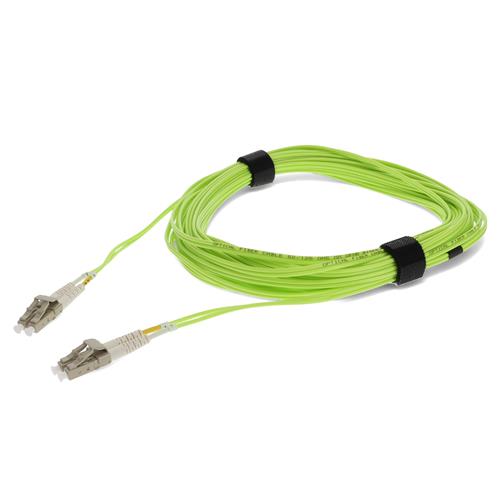 Picture of 6m LC to LC Lime Green OM5 Duplex OFNR (Riser-Rated) Fiber Patch Cable