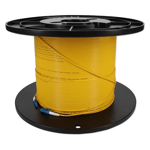 Picture of 70m LC to LC Yellow OS2 Simplex OFNP (Plenum-Rated) SMF Fiber Patch Cable