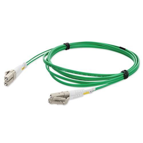 Picture of 7m LC to LC Green OM1 Duplex OFNR (Riser-Rated) MMF Fiber Patch Cable