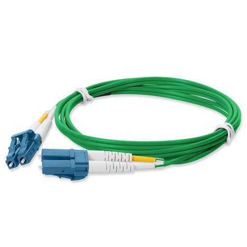 Picture of 7m LC to LC Green OS2 Duplex OFNP (Plenum-Rated) TAA SMF Fiber Patch Cable