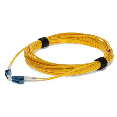 Picture of 0.75m LC to LC Yellow OS2 Duplex OFNR (Riser-Rated) SMF Fiber Patch Cable
