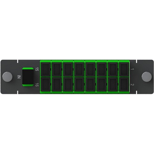Picture for category LGX 17-Port (IN, 1-16) SC/APC Simplex Adapter Plate