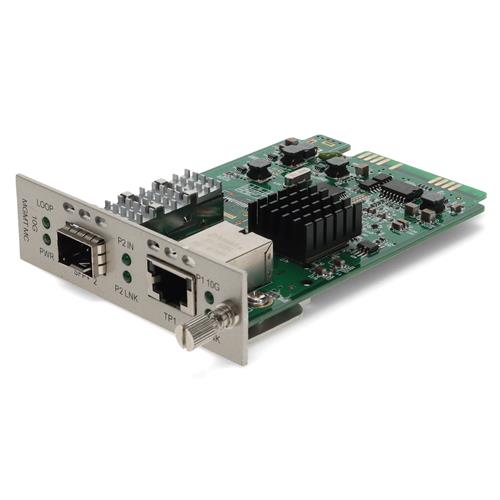 Picture of 10GBase-T RJ-45 & SFP+ Slot Media Converter Card for our rack or Standalone Systems