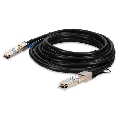 Picture of Cisco® (Blue Tab) to Juniper Networks® (Black Tab) Compatible TAA 100GBase-CU QSFP28 to QSFP28 DAC (Passive Twinax, 4m)