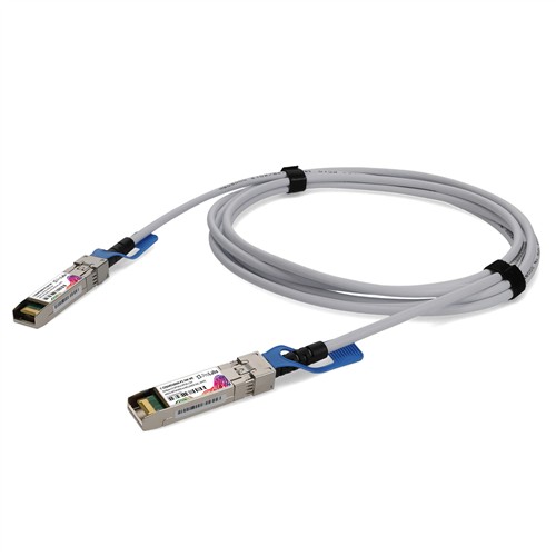 Picture for category Arista Networks® to Mellanox® Compatible TAA 25GBase-CU SFP28 to SFP28 Direct Attach Cable (Passive Twinax, 2.5m, White)