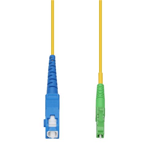Picture of 8m SC to ALC Yellow OS2 Simplex OFNR (Riser-Rated) SMF Fiber Patch Cable