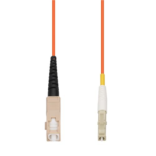 Picture of 4m SC to LC Orange OM1 Simplex OFNP (Plenum-Rated) MMF Fiber Patch Cable
