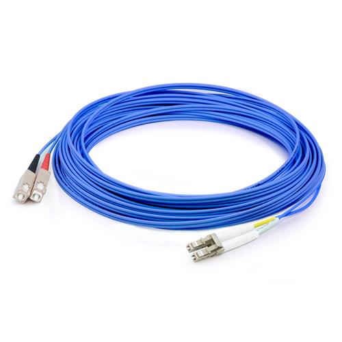 Picture of 7m SC to LC Blue OS2 Duplex OFNR (Riser-Rated) SMF Fiber Patch Cable