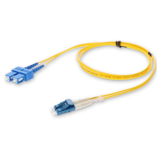 Picture of 9m SC to LC Yellow OS2 Duplex OFNR (Riser-Rated) TAA SMF Fiber Patch Cable