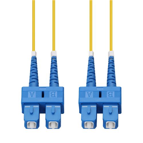 Picture of 1m SC to SC Yellow OS2 Duplex OFNR (Riser-Rated) Fiber Patch Cable