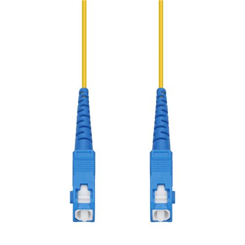 Picture of 4m SC to SC Yellow OS2 Simplex OFNR (Riser-Rated) SMF Fiber Patch Cable