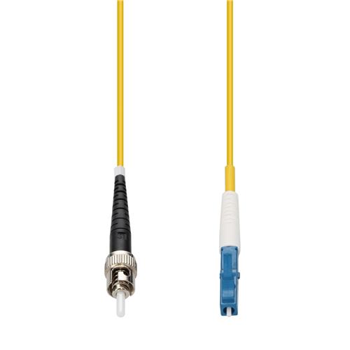 Picture of 1m ST to LC Yellow OS2 Simplex OFNP (Plenum-Rated) SMF Fiber Patch Cable