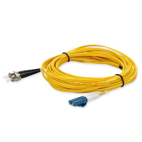 Picture of 50-Pack of 3m ST to LC Yellow OS2 Duplex OFNR (Riser-Rated) TAA SMF Fiber Patch Cables