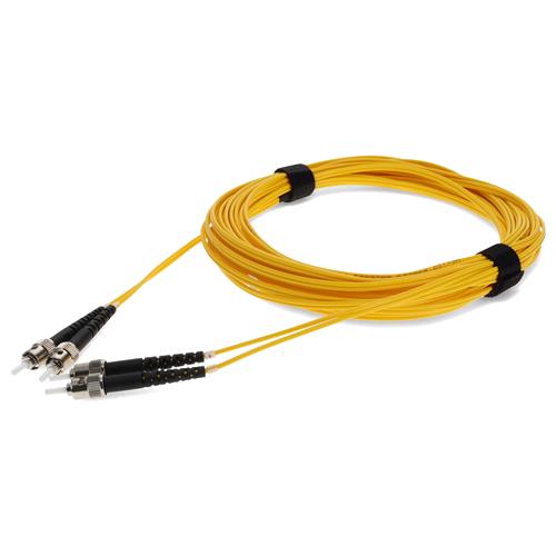 Picture of 5m ST to ST Yellow OS2 Duplex OFNR (Riser-Rated) SMF Fiber Patch Cable