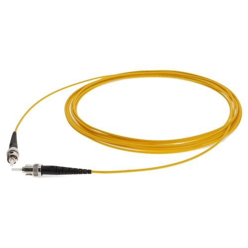 Picture of 6m ST to ST Yellow OS2 Simplex OFNR (Riser-Rated) SMF Fiber Patch Cable
