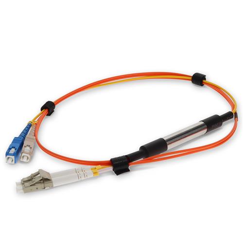 Picture of 10m LC to SC OM1 & OS1 Duplex OFNR (Riser-Rated) Fiber Mode Conditioning Cable