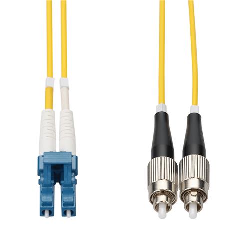 Picture for category 8m LC to FC Yellow OS2 Duplex Microboot, Snagless OFNR (Riser-Rated) SMF Fiber Patch Cable