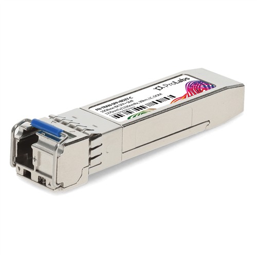 Picture of Fortinet® FN-TRAN-SFP+BD27 Compatible TAA 10GBase-BX SFP+ Transceiver (SMF, 1270nmTx/1330nmRx, 30km, LC, DOM)