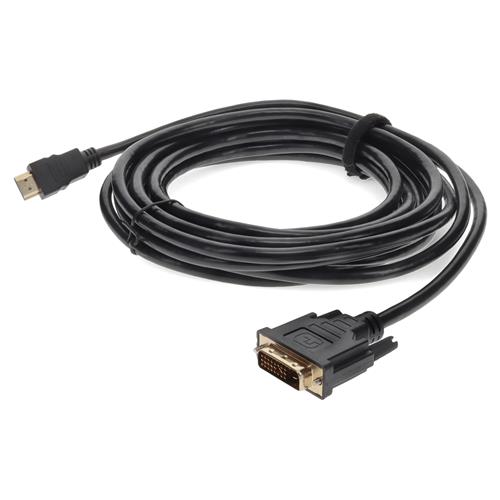 Picture of 12ft HDMI 1.3 Male to DVI-D Dual Link (24+1 pin) Male Black Cable For Resolution Up to 2560x1600 (WQXGA)