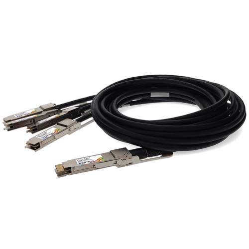 Picture of Mellanox® MCP7F60-W02AR26 Compatible TAA Compliant 400GBase-CU QSFP-DD 400G to 4xQSFP56 100G PAM-4 Direct Attach Cable (Passive Twinax, 2.5m)