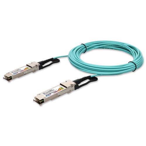 Picture of Mellanox® Compatible TAA 100GBase-AOC QSFP28 to QSFP28 Low Power Active Optical Cable (850nm, MMF, 70m, Infiniband EDR, LSZH)