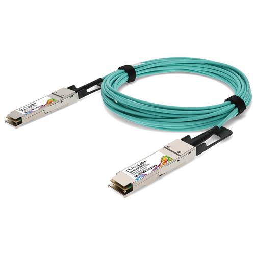 Picture of Calix® Compatible TAA 40GBase-AOC QSFP+ Active Optical Cable (850nm, MMF, 7m)