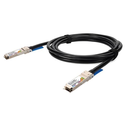 Picture of Arista Networks® Compatible TAA 40GBase-CU QSFP+ to QSFP+ Direct Attach Cable (Passive Twinax, 0.5m, Infiniband FDR10, 30AWG, LSZH)
