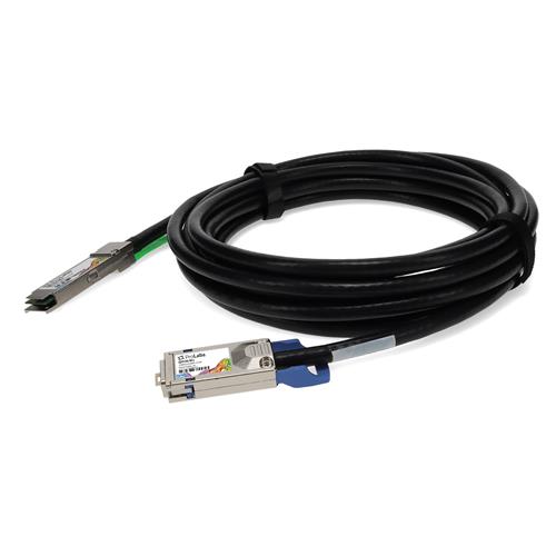 Picture of MSA and TAA Compliant 10GBase-CX QSFP+ to CX4 Direct Attach Cable (Passive Twinax, 7m)