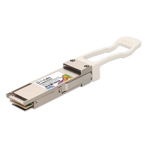 Picture for category ECI® Compatible (with select systems) TAA 100GBase-ZR QSFP28 Transceiver (SMF, 1528.77nm to 1567.13nm, 80km, LC, DOM, 0 to 70C) 0dbm