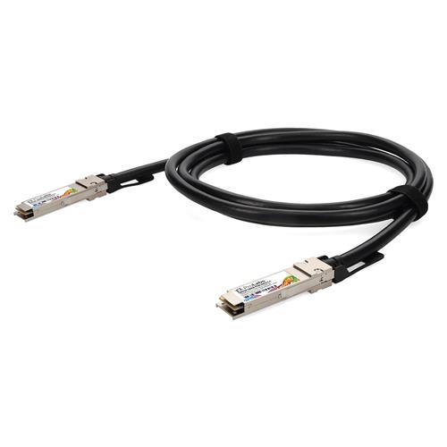 Picture of Cisco® Compatible TAA 100GBase-CU QSFP28 to QSFP28 Direct Attach Cable (Passive Twinax, 2m, Infiniband EDR, 30AWG, LSZH)