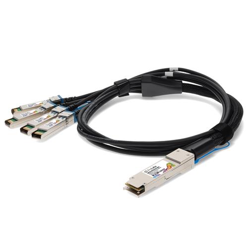Picture of MSA and TAA Compliant 100GBase-CUQSFP28to4xSFP28Direct Attach Cable (Passive Twinax,2.5m)