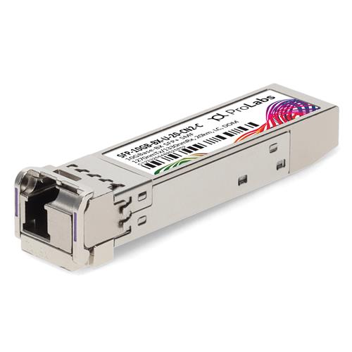 Picture of Ciena® Compatible TAA 10GBase-BX SFP+ Transceiver (SMF, 1270nmTx/1330nmRx, 20km, LC, DOM)