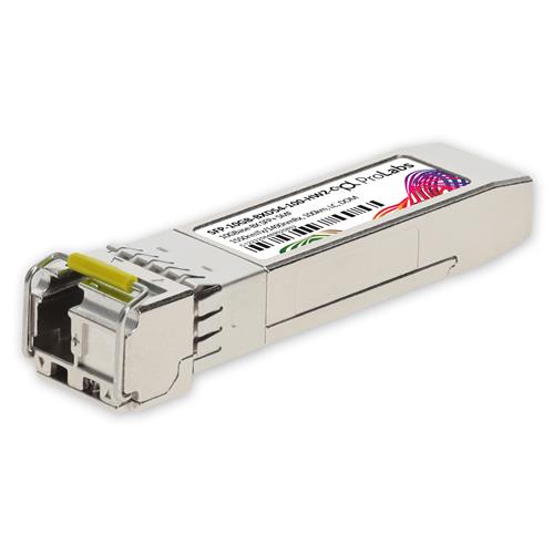 Picture of Huawei® Compatible TAA 10GBase-BX SFP+ Transceiver (SMF, 1550nmTx/1490nmRx, 100km, LC, DOM)