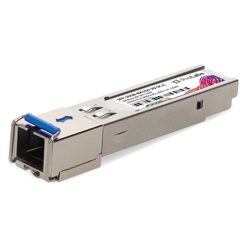 Picture for category MSA and TAA 10GBase-BX SFP+ Transceiver (SMF, 1310nmTx/1490nmRx, 20km, SC, DOM)