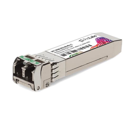 Picture of MSA and TAA 10GBase-DWDM SFP+ Transceiver 100GHz (SMF, 1535.82nm to 1529.55nm, 40km, LC, DOM, -40 to 85C)