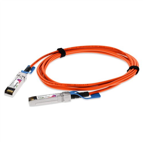Picture of Dell® Compatible TAA 10GBase-CU SFP+ to SFP+ Direct Attach Cable (Passive Twinax, 1m) Orange