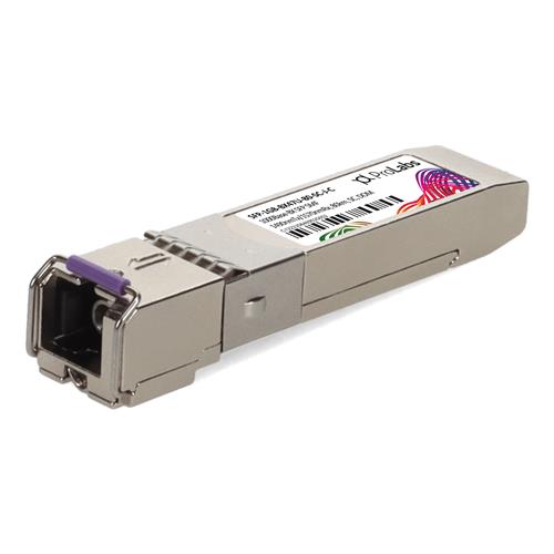 Picture of Juniper Networks® Compatible TAA 1000Base-BX SFP Transceiver (SMF, 1490nmTx/1570nmRx, 80km, SC, DOM)