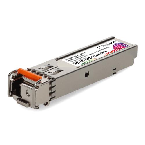 Picture of MSA and TAA 1000Base-BX SFP Transceiver (SMF, 1570nmTx/1490nmRx, 80km, LC, DOM, -40 to 85C)